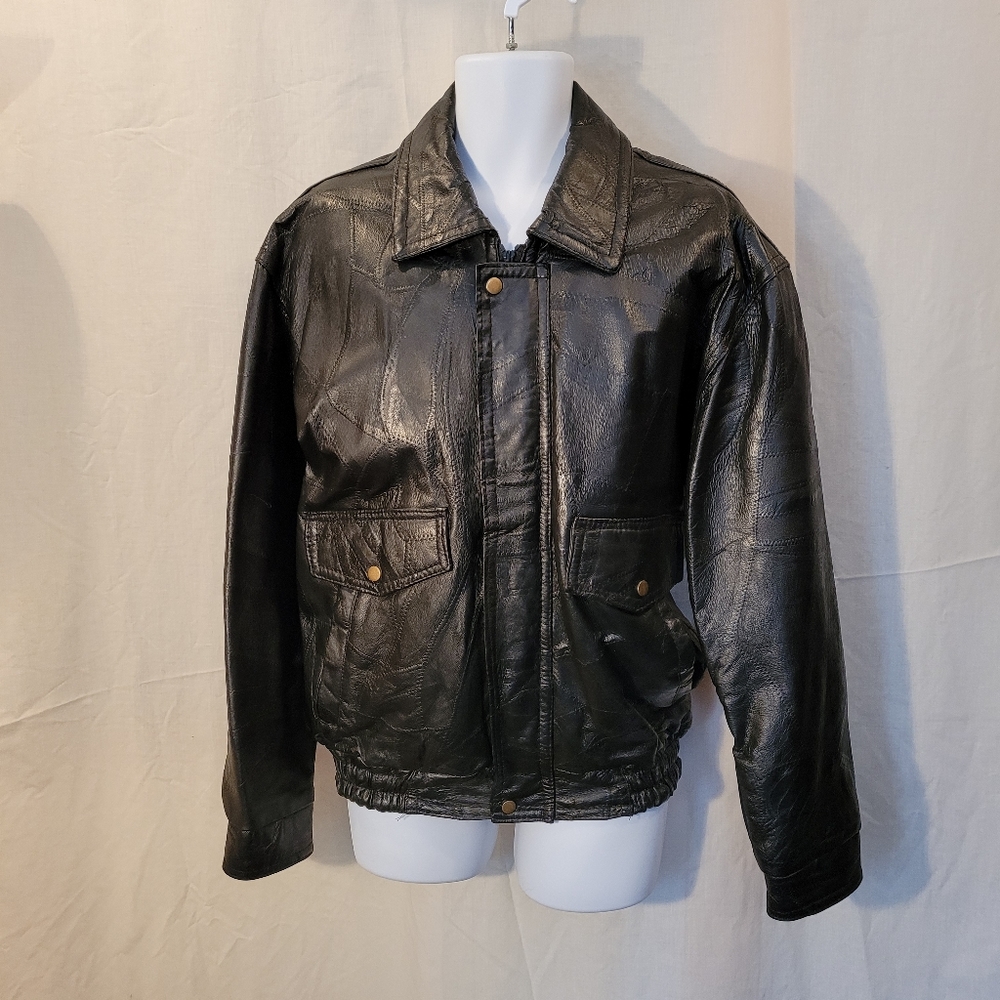 Napoline Leather Outfitters Black Soft Leather Jacket